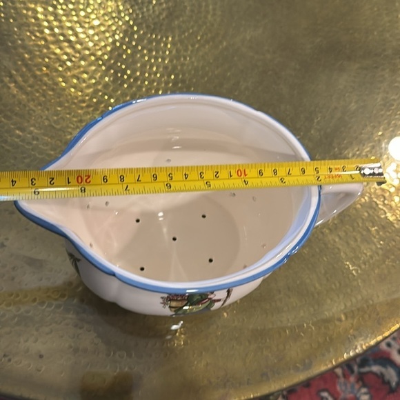 Haldon Group Berry Strainer Bowl Provincial Fruit Pasta Pattern 1991 Vintage - Picture 10 of 10